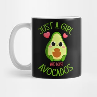 Just A Girl Who Loves Avocados - Avocado & Guacamole Mug